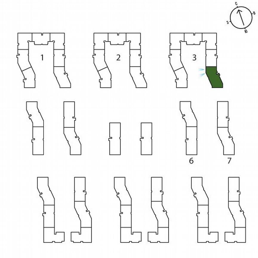 3-к. квартира, 58,8 м², 2/3 эт.