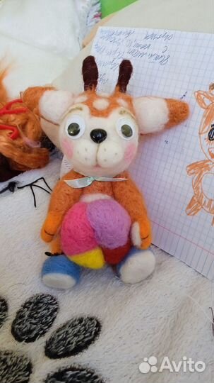 Игрушки - сухое валяние. Из шерсти мериноса