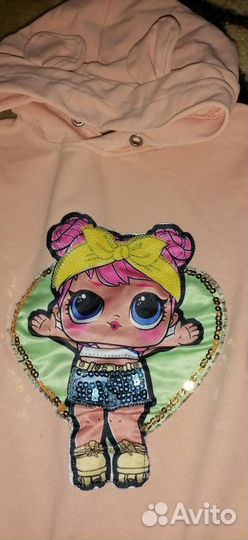 Пакет с детскими вещами на девочку размеры 104-116