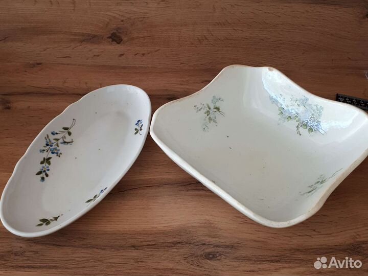 Дулево 1958г.Две антикварные тарелки