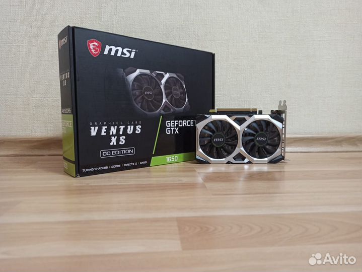 Видеокарта MSI GeForce GTX 1650 ventus XS OC