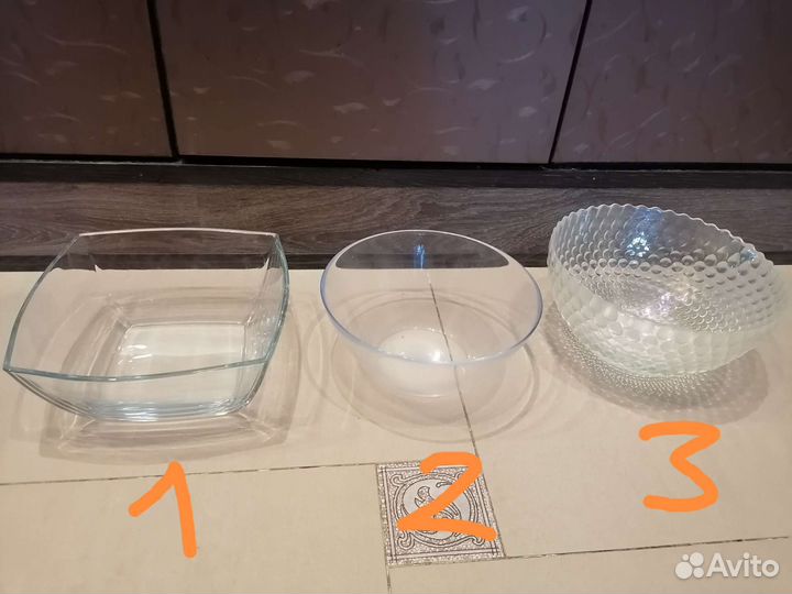 Салатник большой стекло