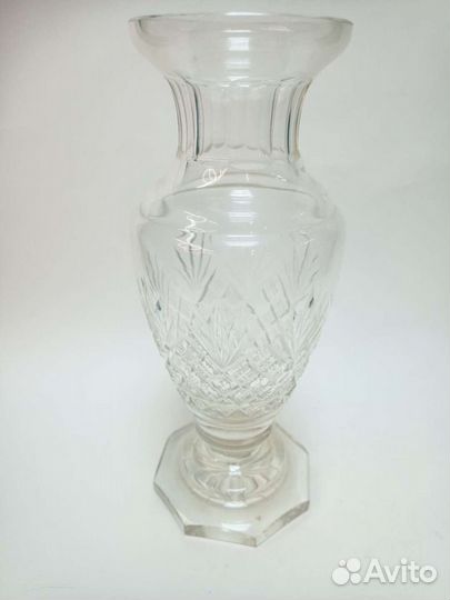 Ваза для цветов старая Германия грань