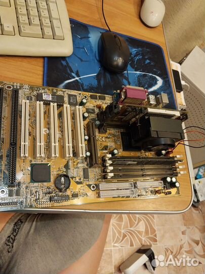 Ретро мать и проц slot 1