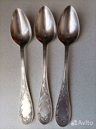 Ложки столовые, чайные. Вилки столовые. Мельхиор