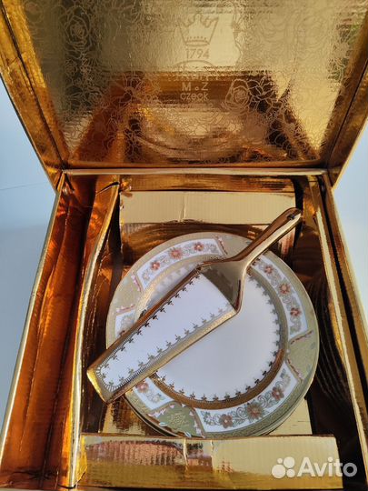 Десертные тарелки 6 шт из чешского фарфора Thun