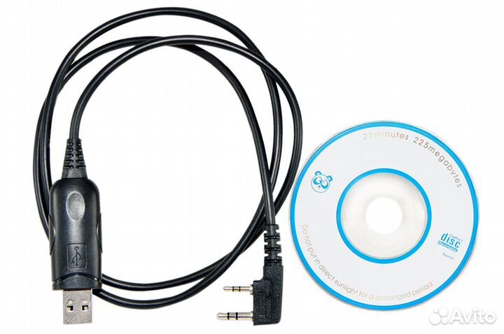 Кабель + Диск для Baofeng UV-5R 888s UV-9R UV-XR