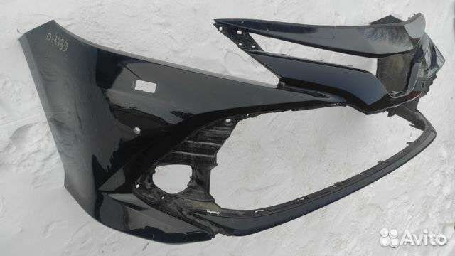 Бампер перед на камри V70 чёрный под цвет 218