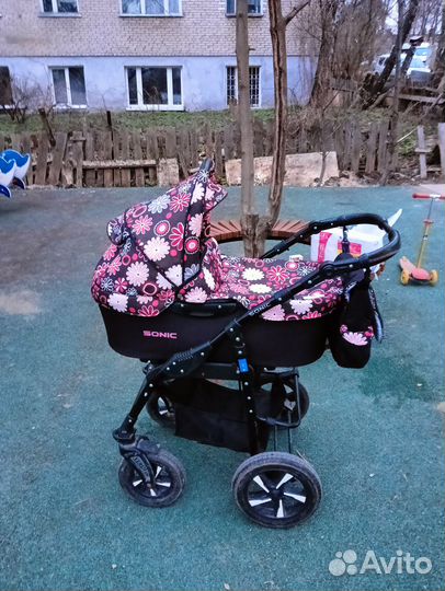 Коляска 2 в 1,соник Верди