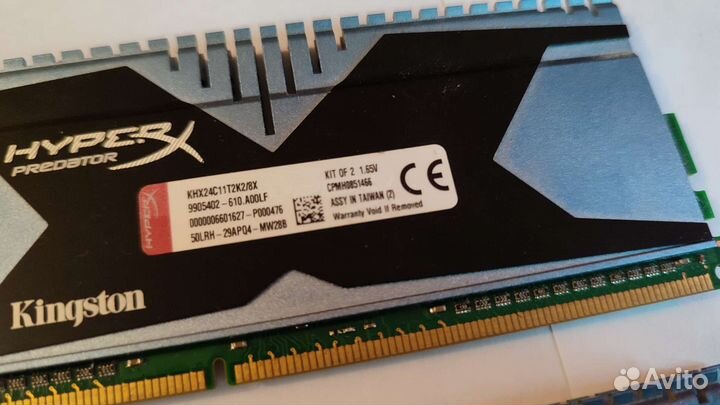 Оперативная память DDR3 2400 8GB KHX24C11T2K2/8X