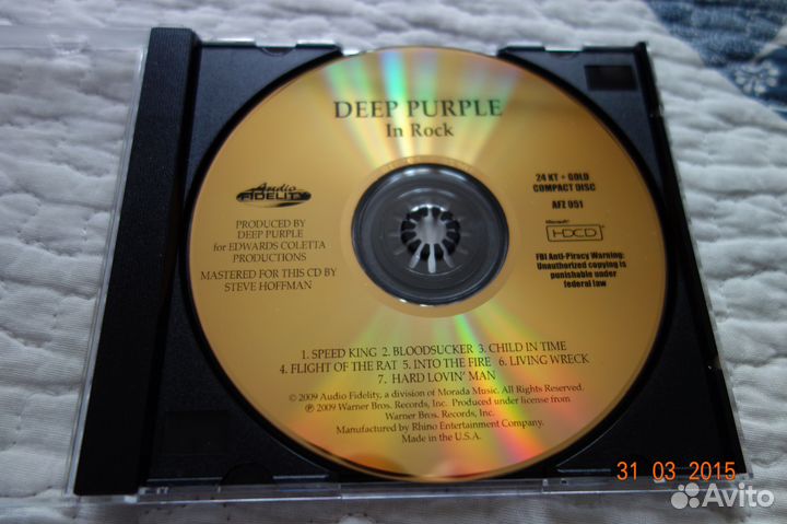 Gold CD Audio Fidelity deep purple IN rock AFZ 051 купить в Москве, Электроника