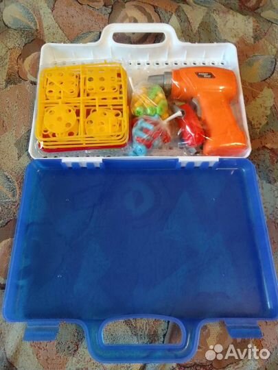 Конструктор мозаика для детей с шуруповертом