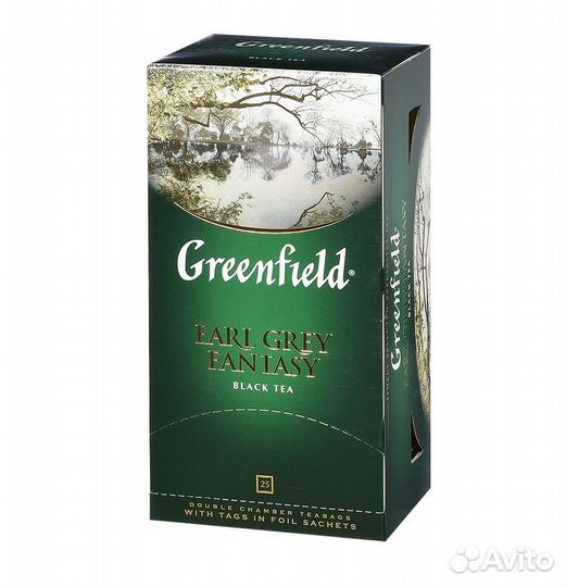 Чай Greenfield Earl Grey Fantasy Чёрный 25 п - опт