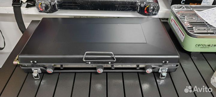 Газовая плита Гриль Туристическая 2х комфорочная