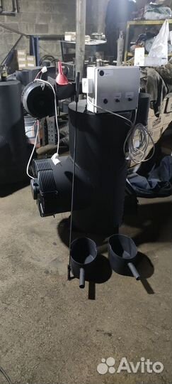 Тепловой калорифер на отработке (пушка)