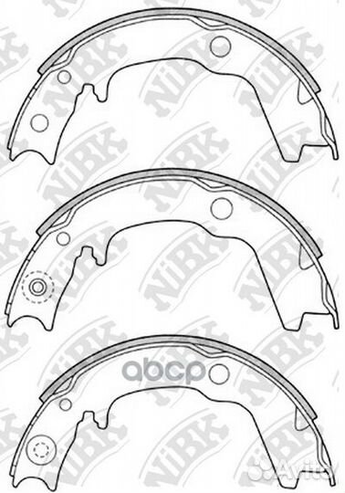 Колодки тормозные задние FN6704 NiBK
