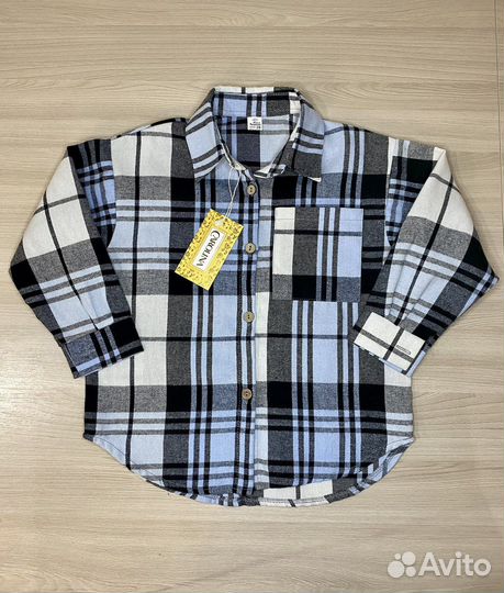 Рубашка в клетку детская