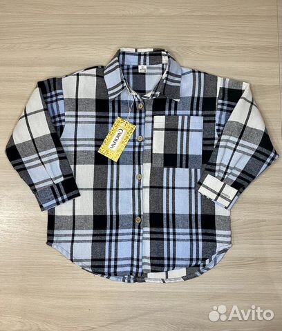 Рубашка в клетку детская