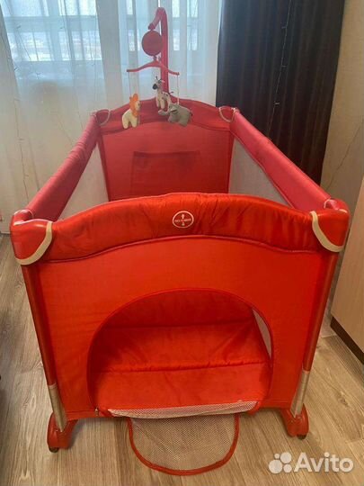 Детская кровать манеж с матрасом