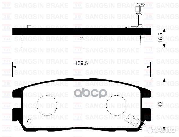 SP2089SNS колодки дисковые задние Opel Montere