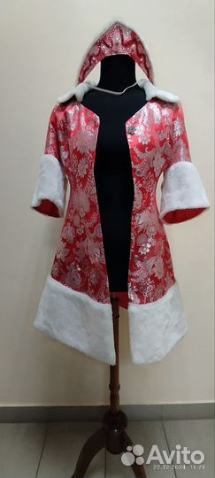 Костюм Снегурочки взрослый бу