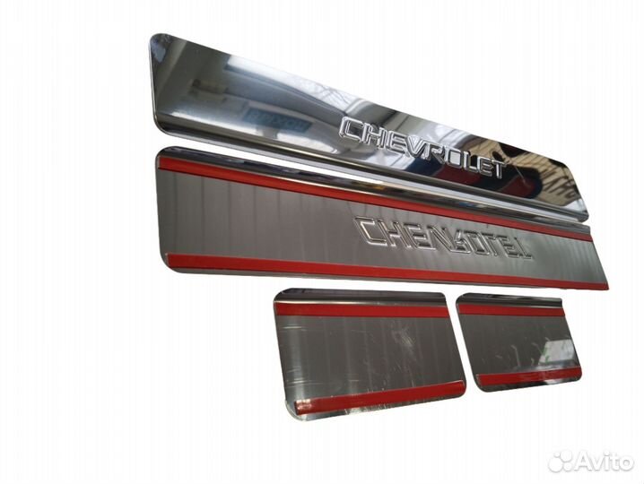 Накладки на пороги Chevrolet Aveo T300 (с 2011)