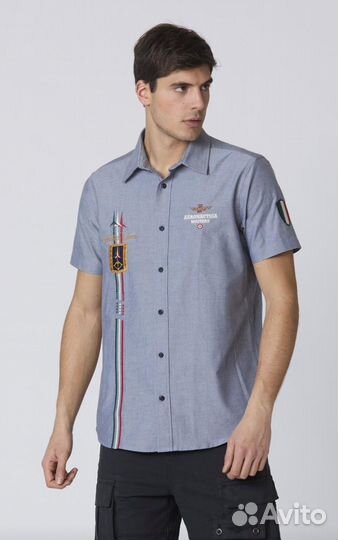 Рубашки мужские Aeronautica Militare,New 2024 г