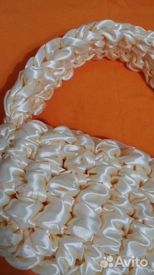 Сумка из атласных лент