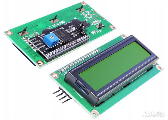 LCD дисплей 1602A 16x2 с I2C переходником