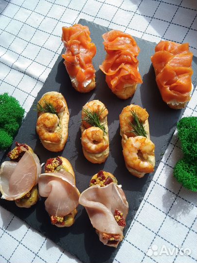 Фуршет закуски кейтеринг гастробоксы