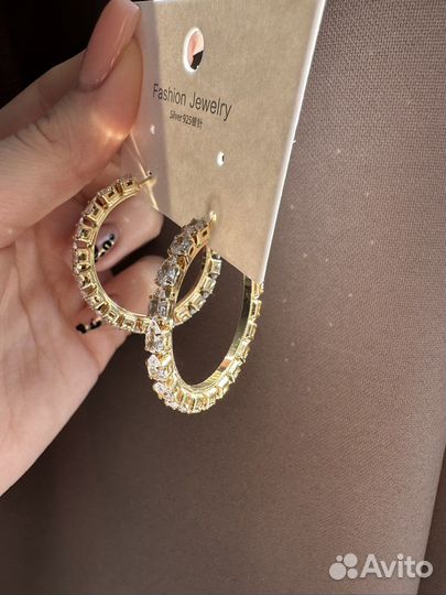 Серьги кольца