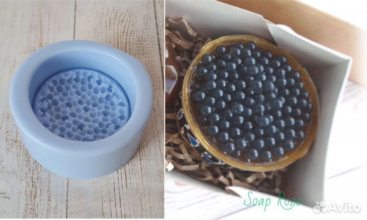 Силиконовые формы для мыла (Клубника, ягоды, икра)