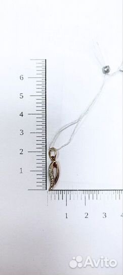 Подвеска с природным камнем Золото