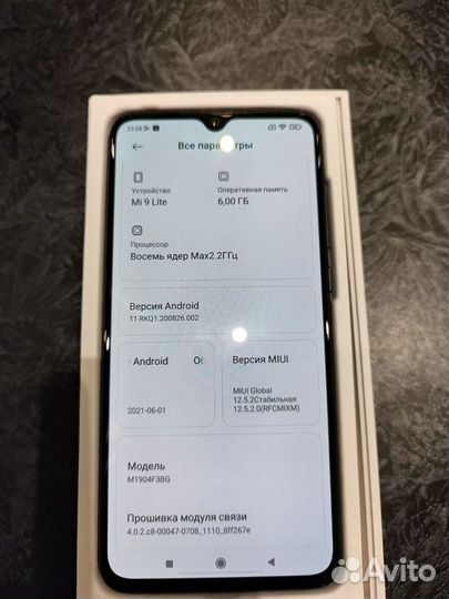 Xiaomi Mi 9 Lite, 6/128 ГБ