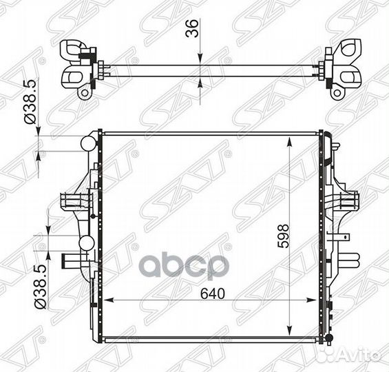 Радиатор Iveco Daily 99- IV0004 Sat