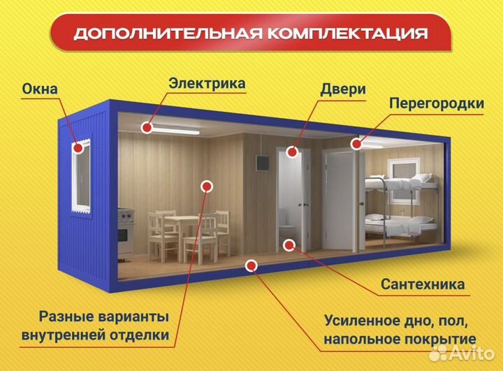 Бытовка строительная / бытовка дачная металлическа