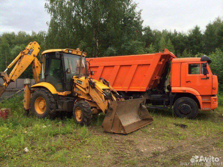 Услуги Экскаватора погрузчика услуги Трактора
