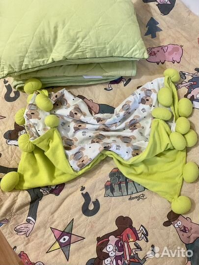Детское одеяло, подушка, плед, пододеяльник