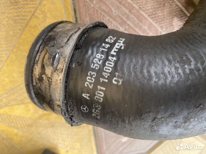 Шланги интереулера mercedes w203