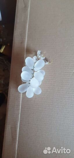 Люстра хрустальная чехословакия виноград и два бра