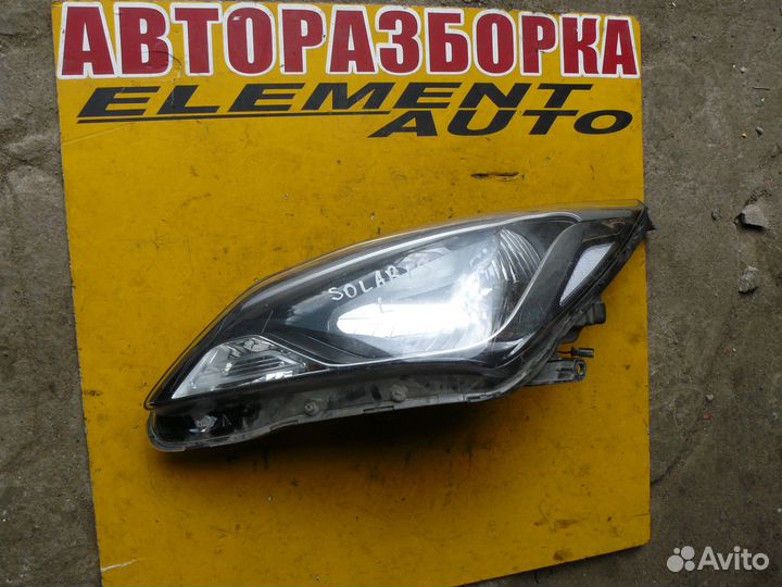Фара левая для hyundai solaris 2015г