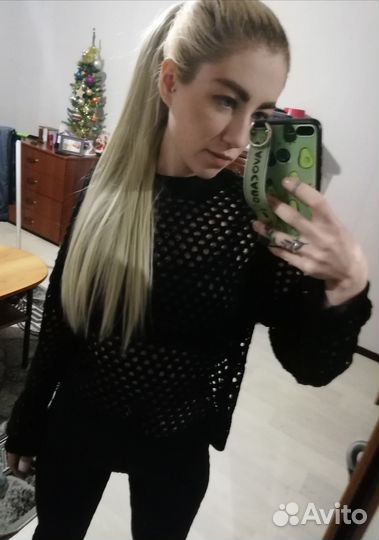 Шиньон Хвост на ленте