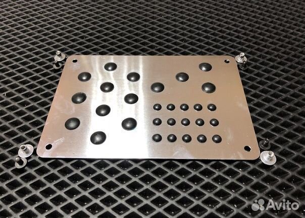 Подпятник для эва eva авто ковриков алюминиевый