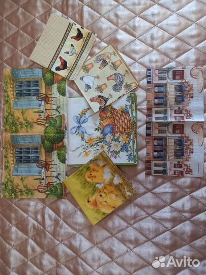 Салфетки бумажные для декупажа