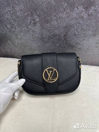 Женская кожаная сумка черная Louis Vuitton новая
