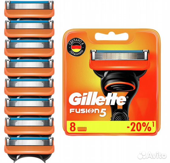 Gillette Fusion 5 Сменные кассеты для бритья