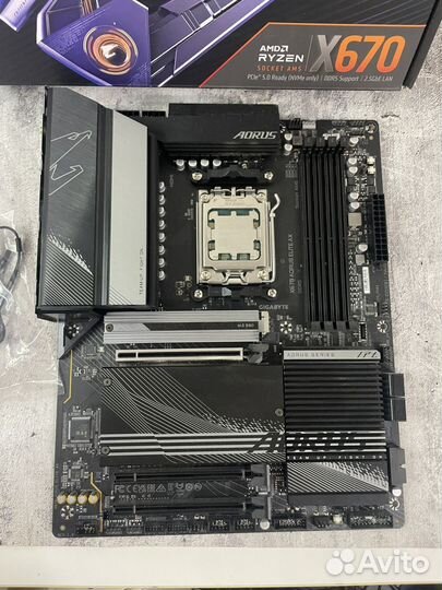 Комплект ryzen 7 7700+x670 aorus elite ax wifi