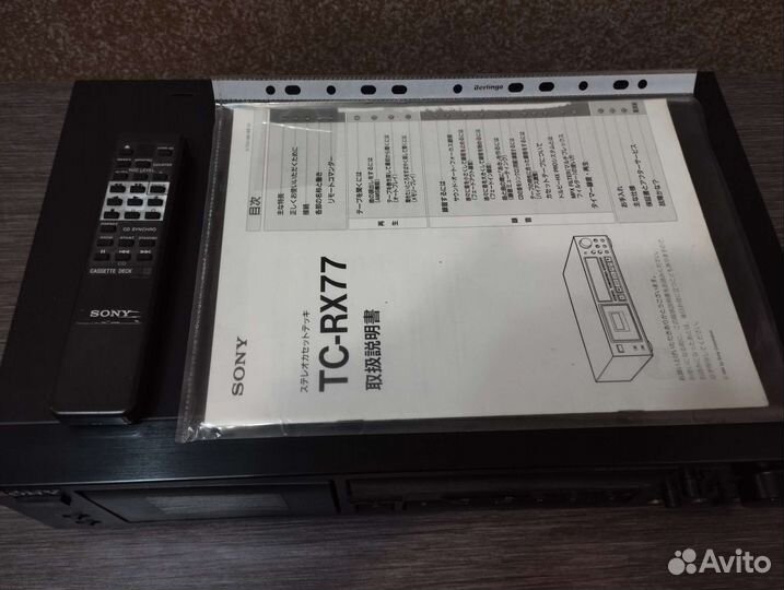 Кассетная дека sony TC-RX77