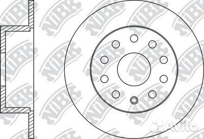 Диск тормозной задний Skoda Octavia Yeti (272мм.)