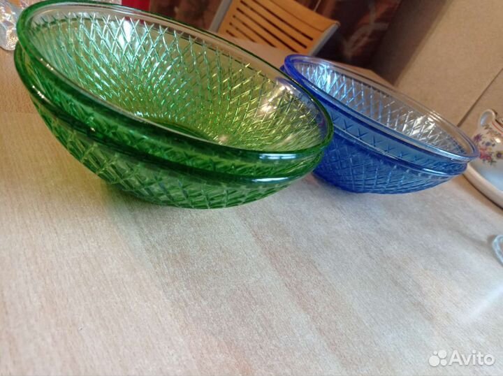 Ваза цветное стекло СССР